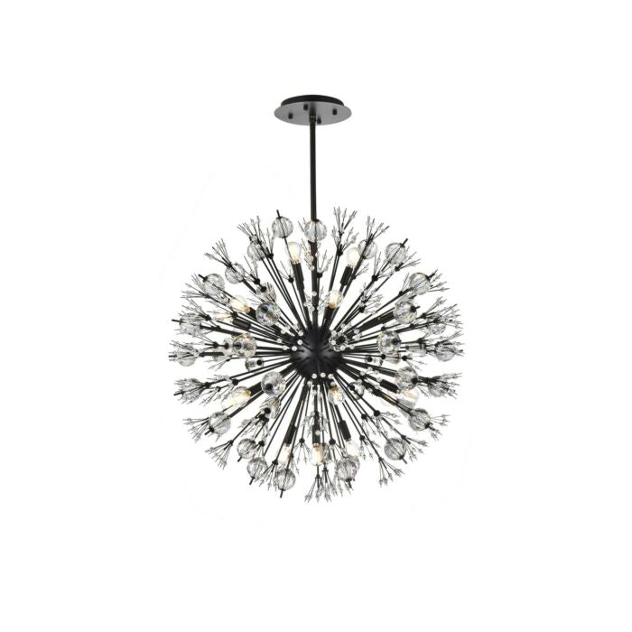 Vera 18-Light Pendant in Black