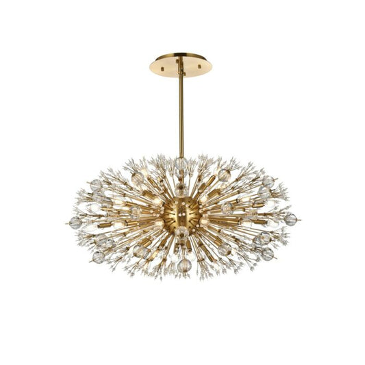 Vera 38-Light 3Pendant in Gold