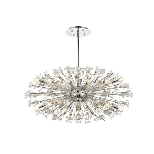 Vera 38-Light 3Pendant in Chrome