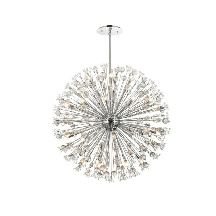 Vera 34-Light 3Pendant in Chrome