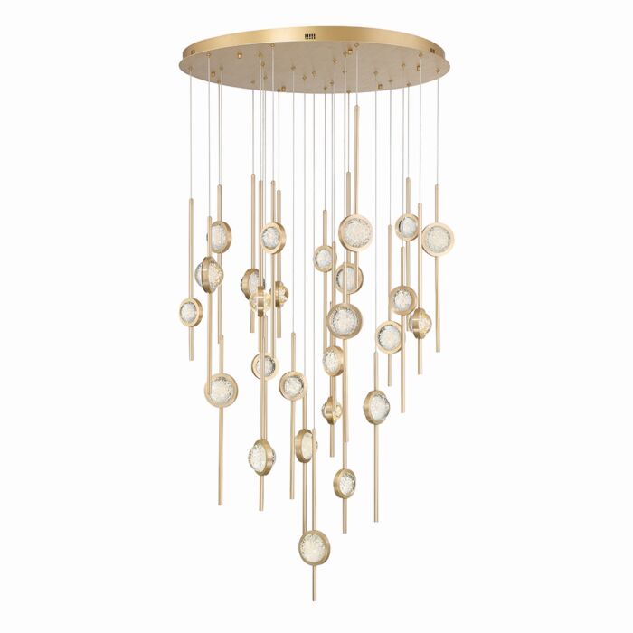 Barletta 26-Light LED Chandelier in Brass