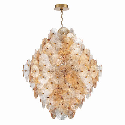 Sue-Anne 27-Light 2Chandelier in Plated Brass