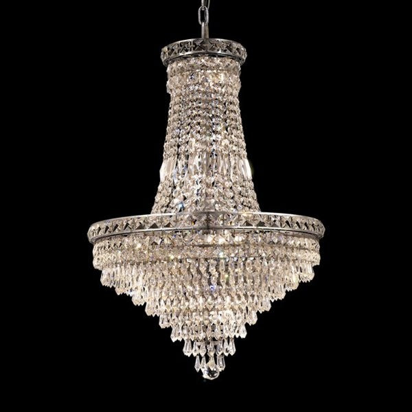 Polished chrome 8 Light crystal Chandelier