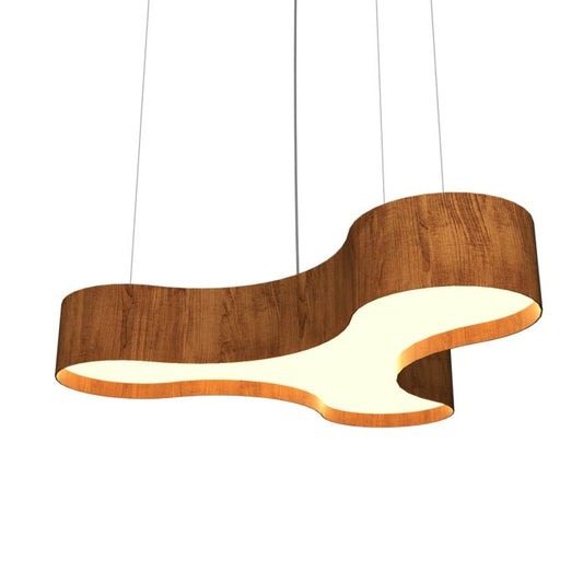 Organic LED Pendant in Imbuia