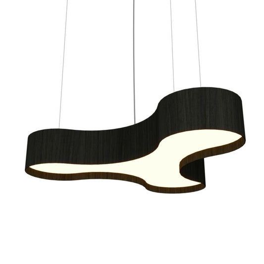 Organic LED Pendant in Charcoal