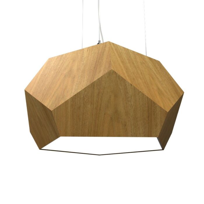 Facet LED Pendant in Louro Freijo