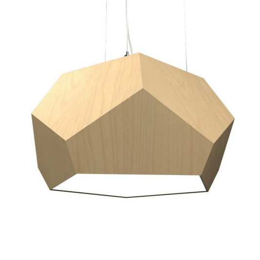 Facet LED Pendant in Maple