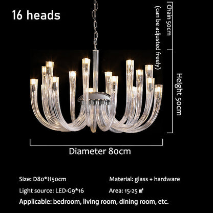 Candela Glass Chandelier