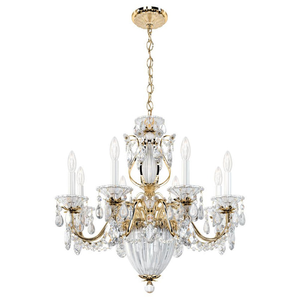 Chandelier, 11-Light, Aurelia Gold with Clear Heritage Crystal, 26.5"W (1238N-211H 1HWRWQ)