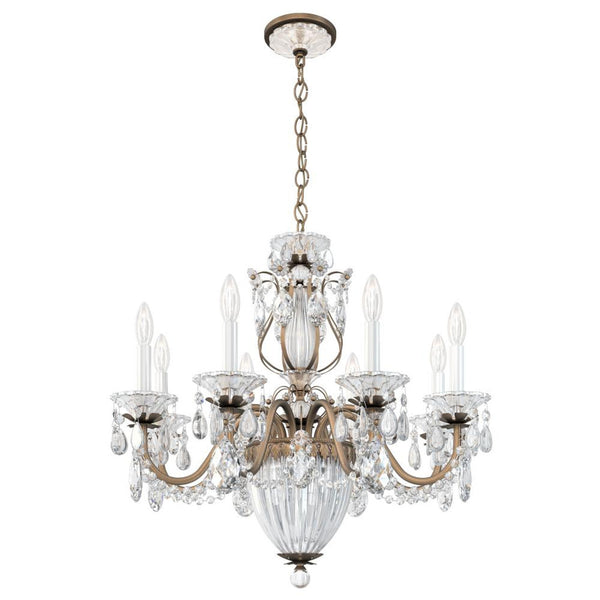 Chandelier, 11-Light, Etruscan Gold, Clear Heritage Crystal, 26.5"W (1238N-23H 1HWRWY)