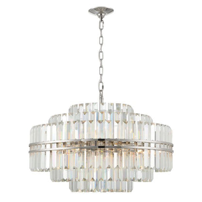 Hayes 16-Light Chandelier in Polished Nickel