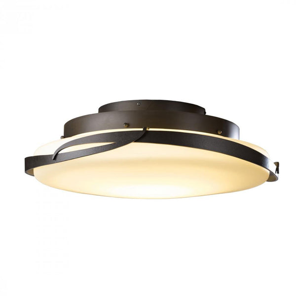 Flush Mount, 1-Light, LED, Dark Smoke, Opal Glass, 24.1"W (126742-LED-07-GG0437 39FFQR)