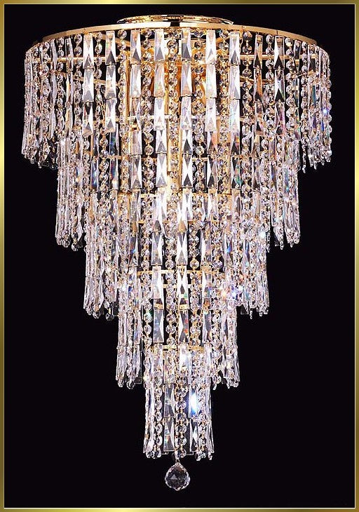 10 lights crystal chandelier in gold plated finish