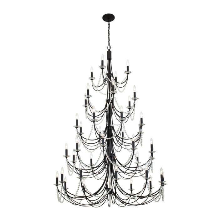 Brentwood 40-Light Chandelier in Carbon