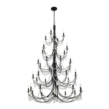 Brentwood 40-Light Chandelier in Carbon