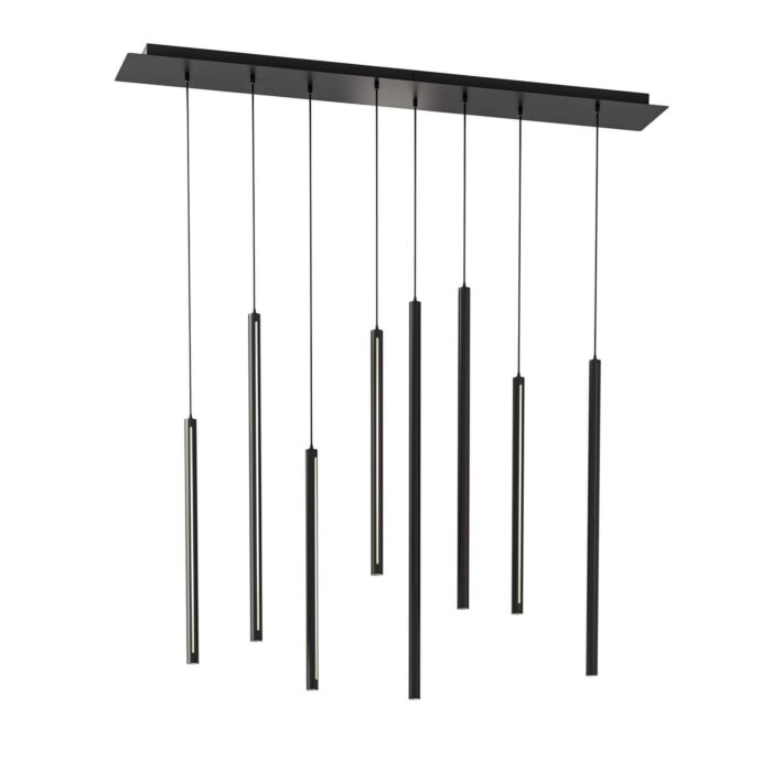 1-Light LED Pendant in Black