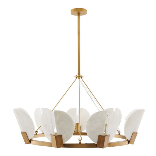 Sierra 9-Light Chandelier in Brushed Brass