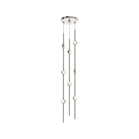 Constellation 8-Light LED Pendant in Satin Nickel