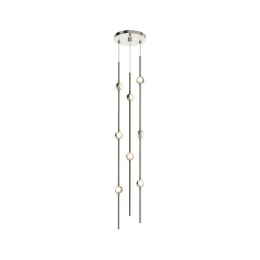 Constellation 8-Light LED Pendant in Satin Nickel