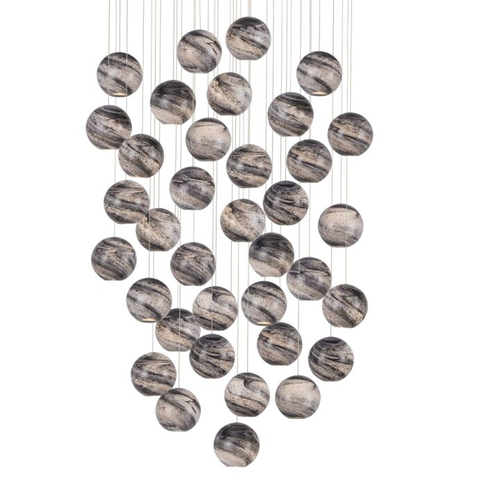 Palatino 36-Light 3Pendant in Earth with Speckles