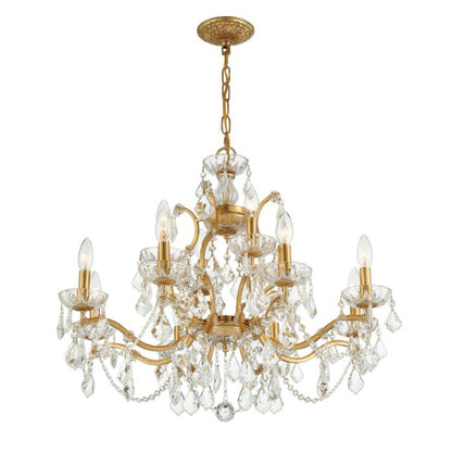 Filmore 12-Light Chandelier in Antique Gold