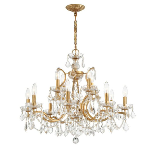 Filmore 12-Light Chandelier in Antique Gold