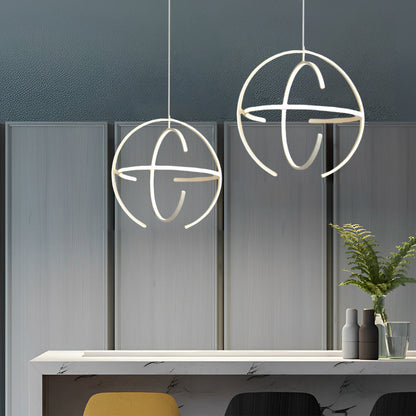 Creative Adjustable Ring LED Nordic Chandelier Kitchen Pendant Lighting