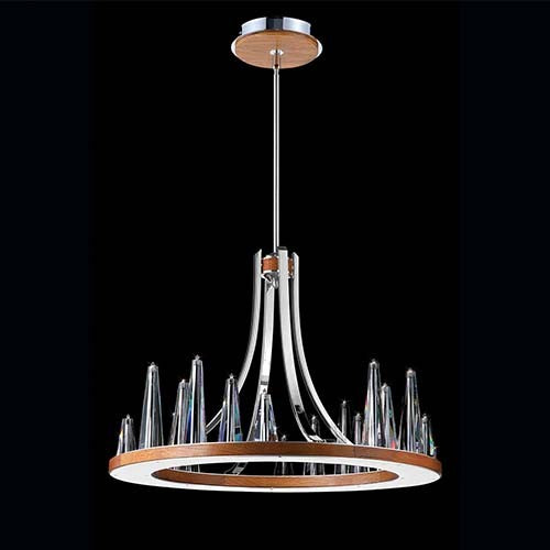 Chrome 20-Light 29.5-Inch Wide Chandelier with Clear Glass