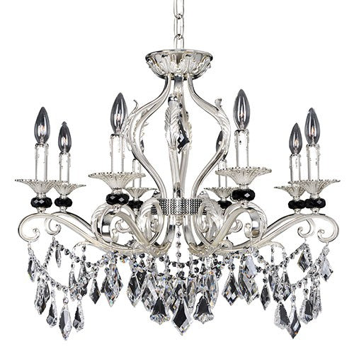 Eight-Light Chandelier with Firenze Clear Crystal