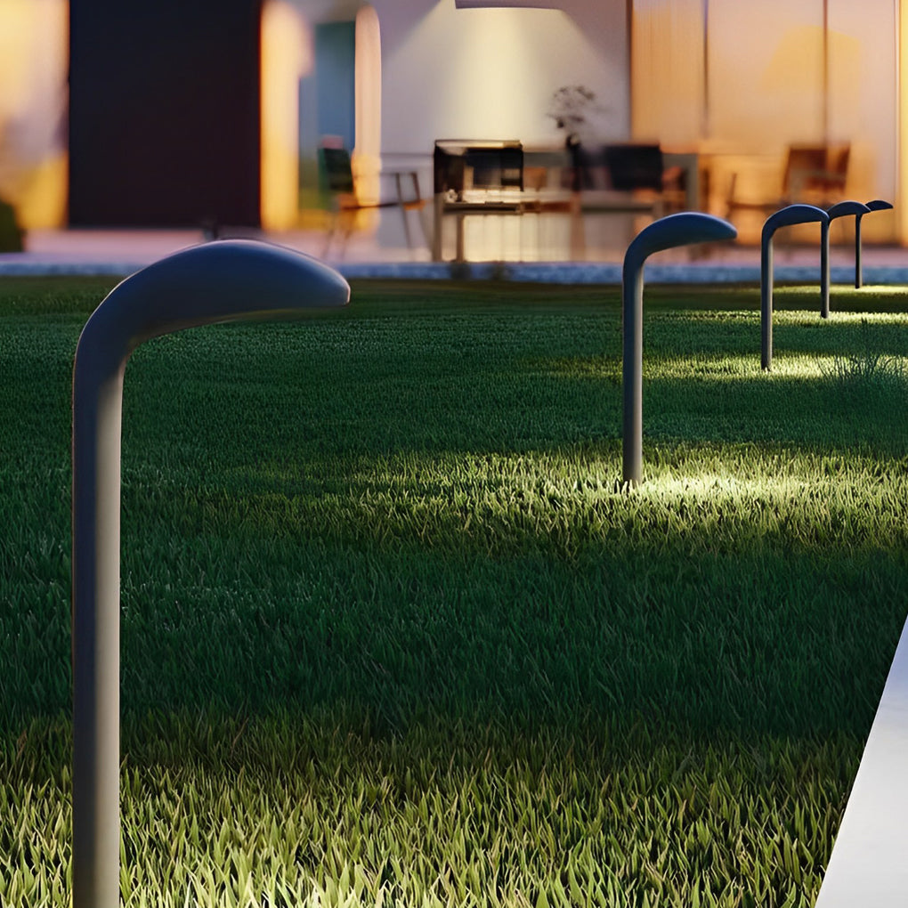 Creative Aluminum Waterproof Black Modern Outdoor Light Pathway Lights