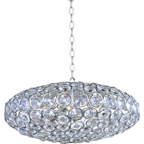 Polished Chrome Eight-Light Pendant