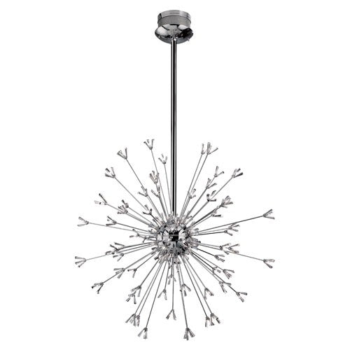 Lenka Chrome Ninety-Light Pendant