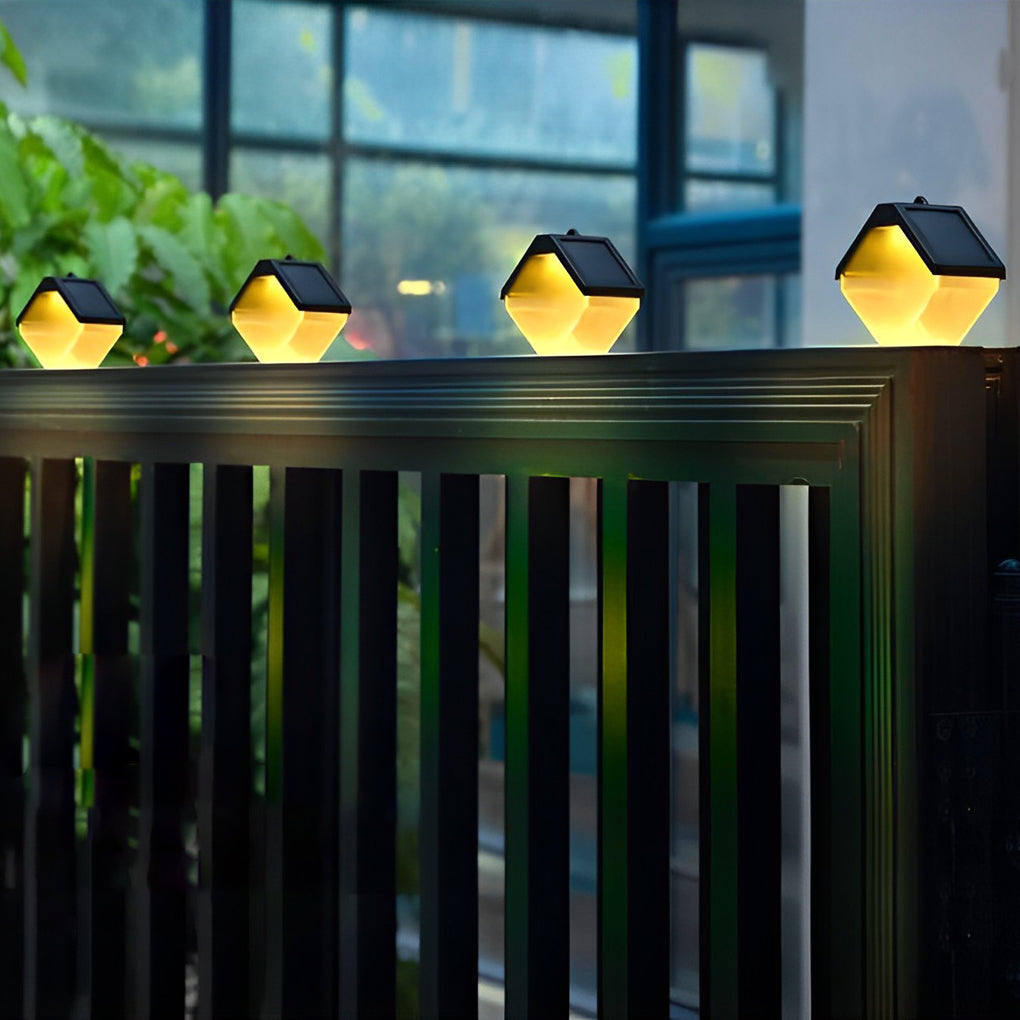 2Pcs Waterproof LED Multi Color Light Modern Solar Wall Washer Light