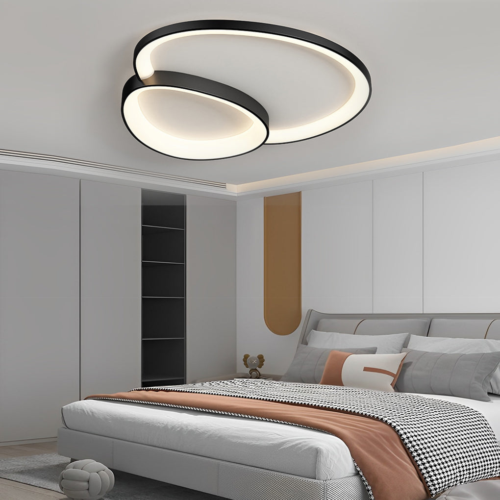 Creative Geometric Line Three Step Dimming LED Modern Ceiling Lights