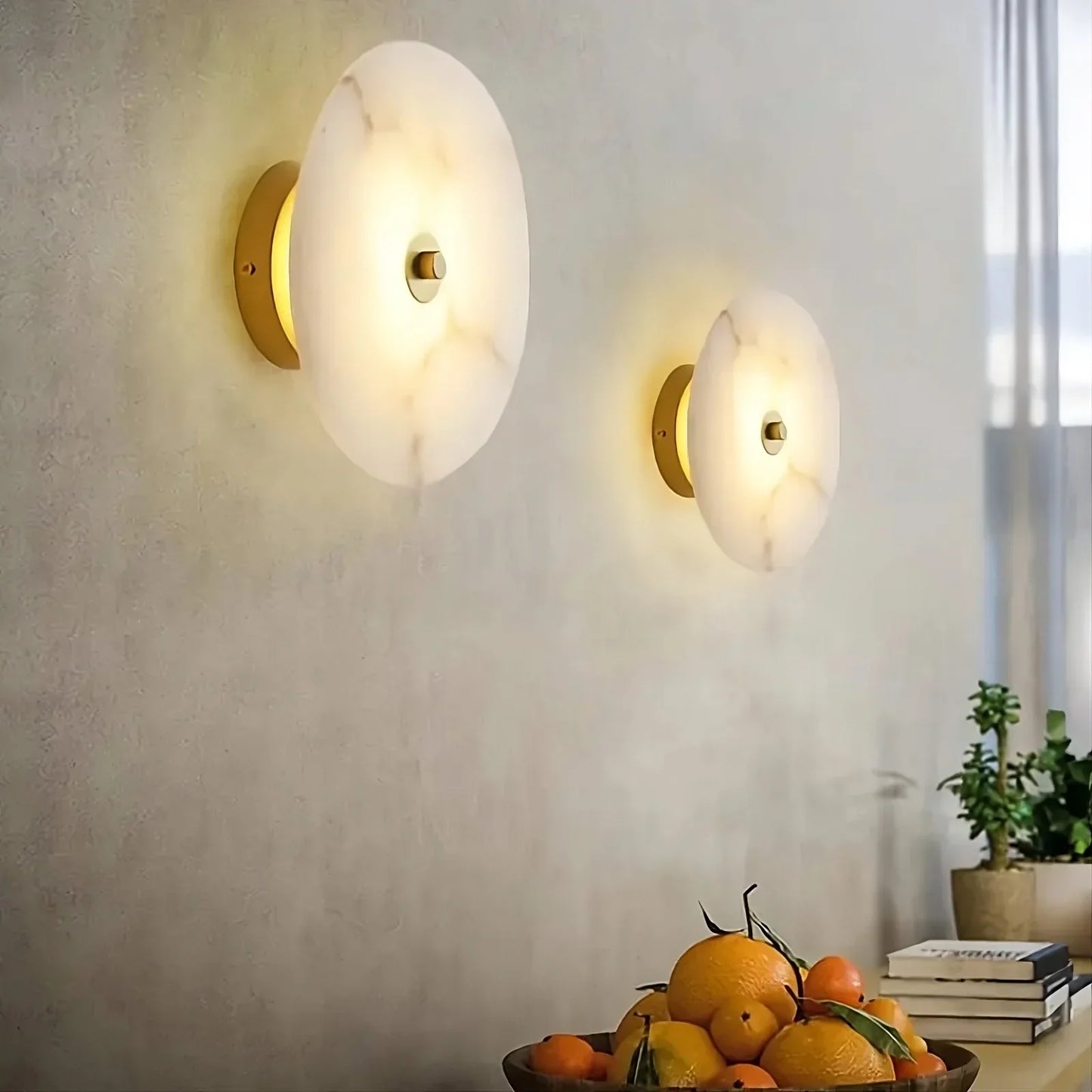 Moonshade Natural Marble Wall Sconce