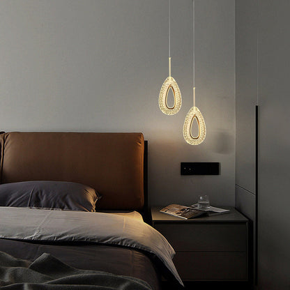 Circle Water Drop Minimalist Three Step Dimming LED Modern Pendant Lights