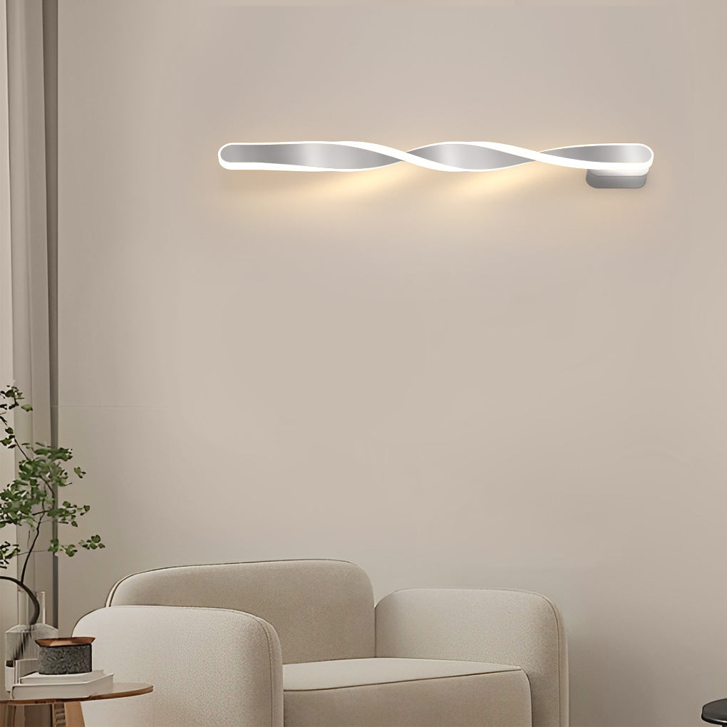 Spiral Long Strip LED 29W Minimalist Ins Wall Lamp Wall Sconce Lighting