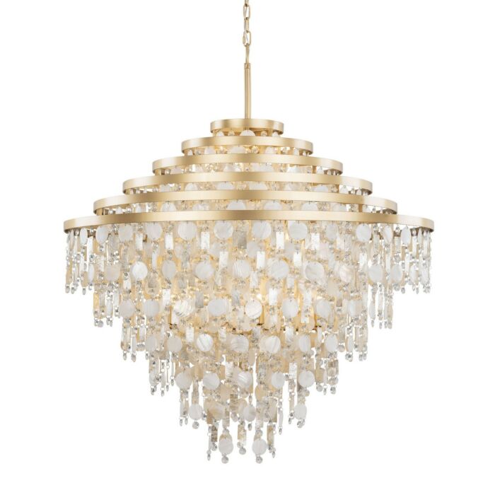 Kalani 16-Light Chandelier in French Gold