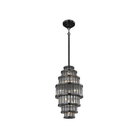 Waldorf 13-Light LED Pendant in Polished Gunmetal