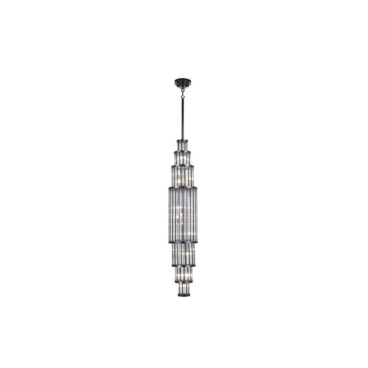 Waldorf 13-Light LED Pendant in Polished Gunmetal