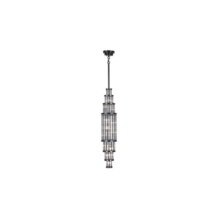 Waldorf 17-Light LED Pendant in Polished Gunmetal