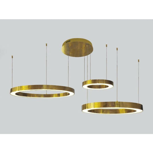 Aria LED Chandelier in Polished Brass