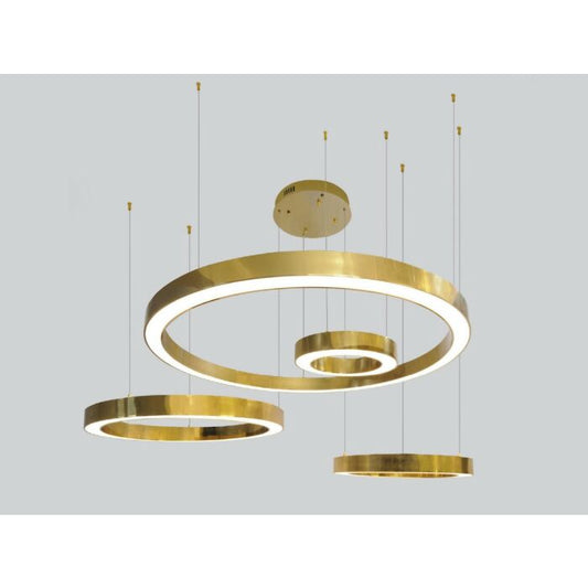 Aria LED Chandelier in Polished Brass