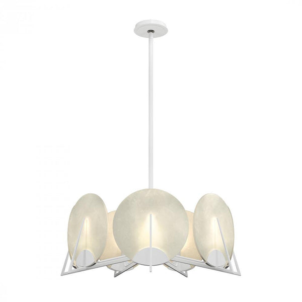 Pendant, 7-Light, White, 28.1"W (131059-SKT-MULT-02-AR 5YWQV9)