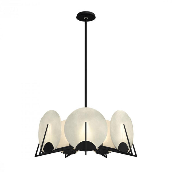 Pendant, 7-Light, Black, 28.1"W (131059-SKT-MULT-10-AR 5YWQVD)