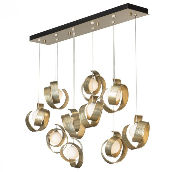 Pendant, 10-Lights, Modern Brass, Opal, 46.7"W (131208-SKT-STND-86-GG0711 5YZXFP)