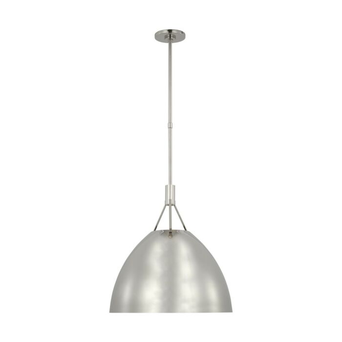 Sospeso 1-Light LED Pendant in Polished Nickel