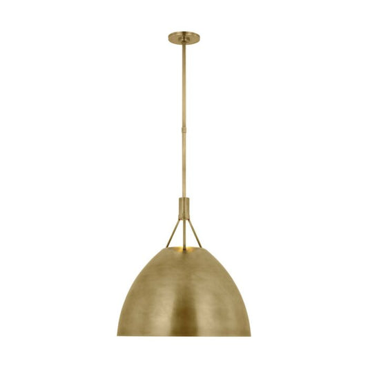 Sospeso 1-Light LED Pendant in Natural Brass