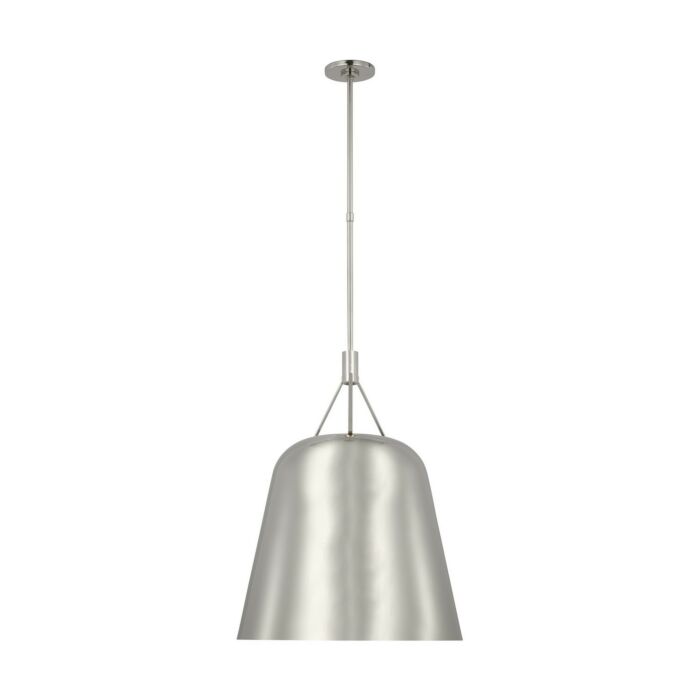 Sospeso 1-Light LED Pendant in Polished Nickel