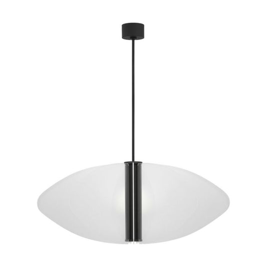 Nyra 1-Light LED Pendant in Nightshade Black